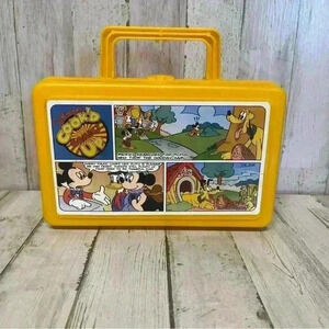 Disney Cookd Up Comics Pencil Lunch Box Mickey Mouse Pluto Minnie Whirley USA